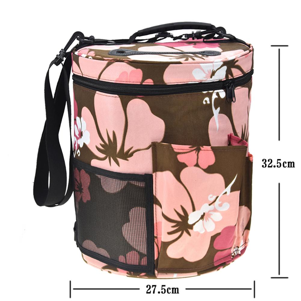 Practical Large Cylinder Wool Storage Bag DIY Woven Storage Bag Crochet Wool Storage Barrel Household Storage Supplies