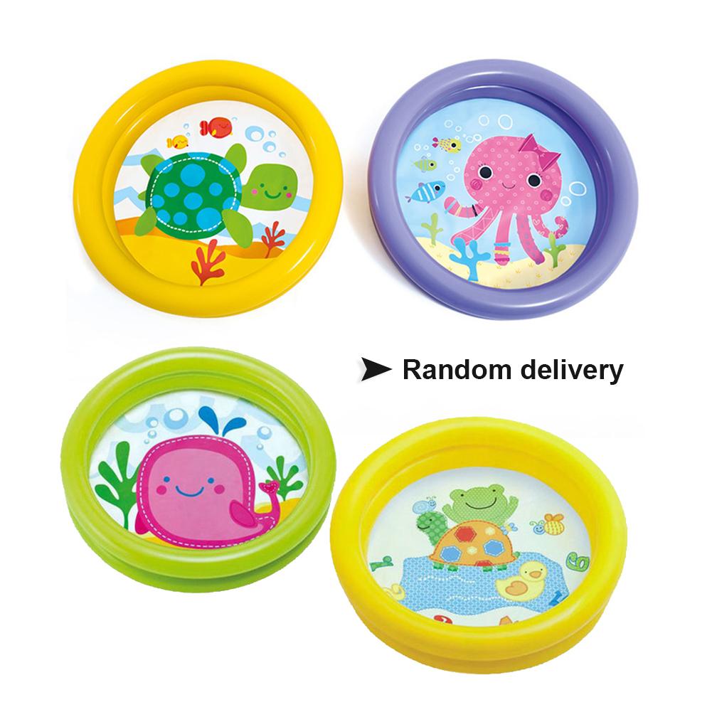Portable Baby Inflatable Swimming Pool Cartoon Round Basin Water Bathtub