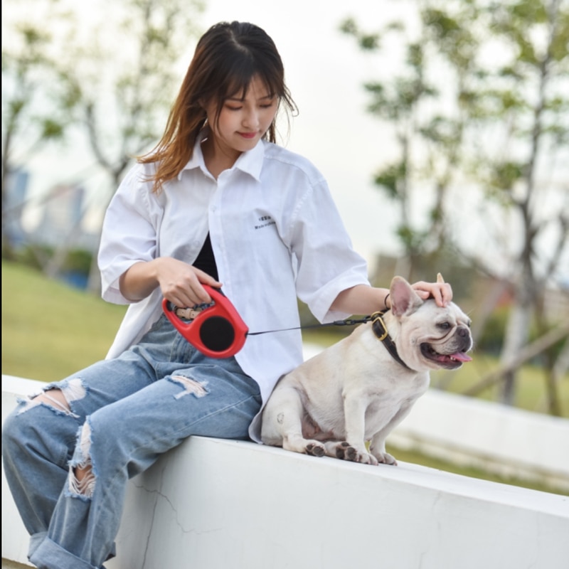 Suprepet pet hondenriem, automatisch intrekbaar voor grote en middelgrote honden, reflecterend touw, puppyriem, hondenaccessoires voor grote honden.