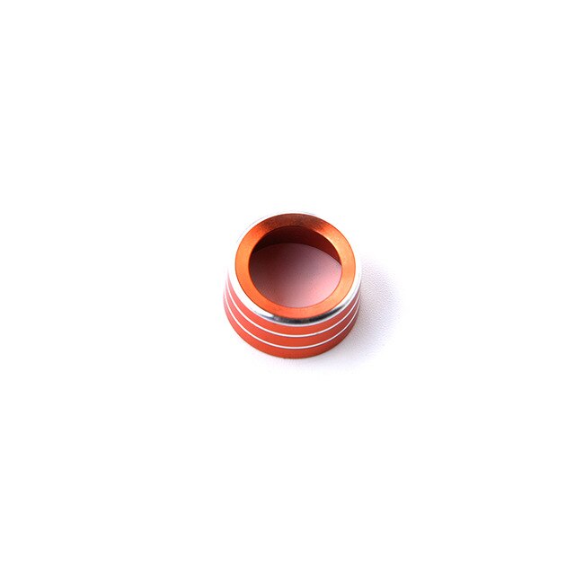 Perilla de ajuste de espejo retrovisor de Metal, anillo decorativo para Smart Fortwo Forfour, accesorios de estilo Interior de coche, 453: Naranja