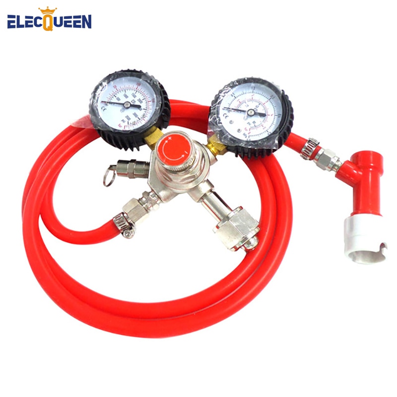 Gas Pin Lock with Co2 Regulator Dual Gauge CGA320 and 1m Beer Line,Beer Conversion Kit
