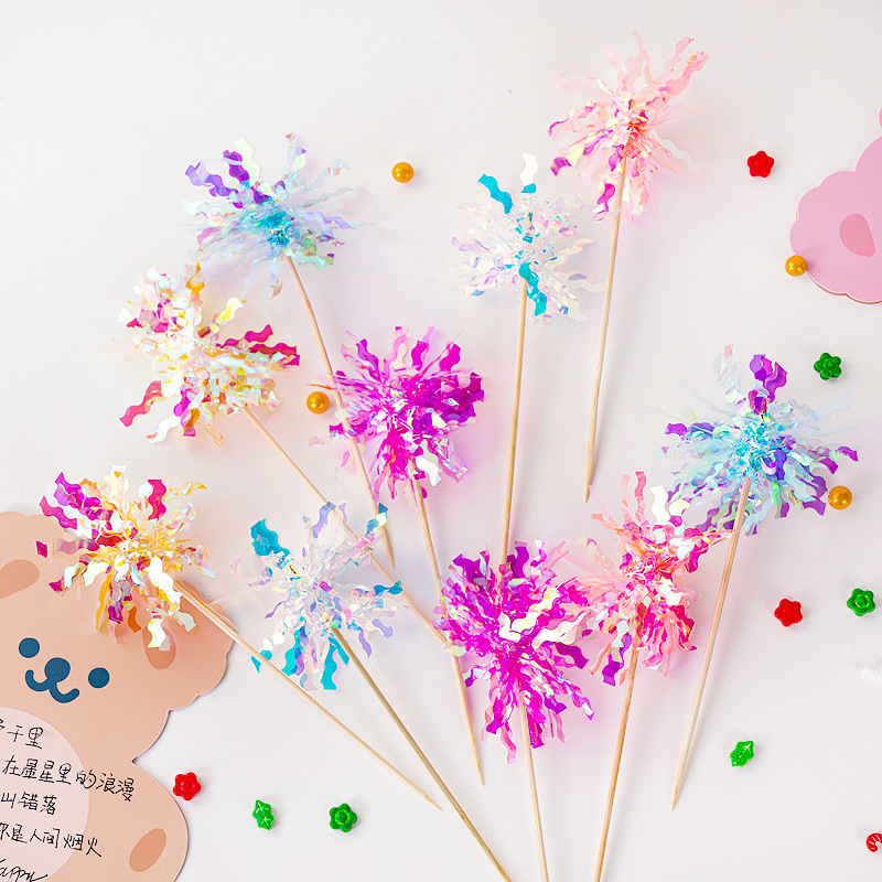 5-50 stk. glitter dusker kaketopper snøfnugg ballform cupcake toppers til jul bursdagsfest babyshower kakedekor