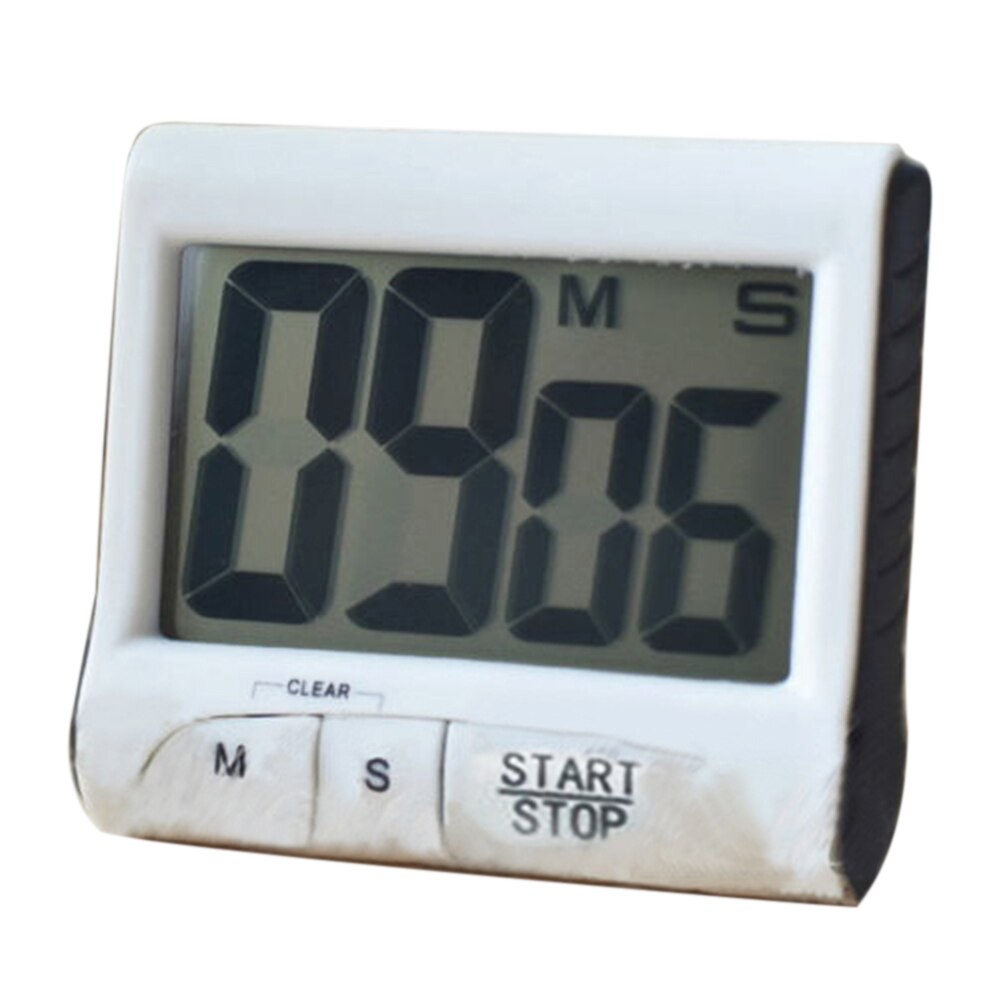Large LCD Digital Screen Kitchen Timer Count-Down Back Stand Clock Loud Alarm