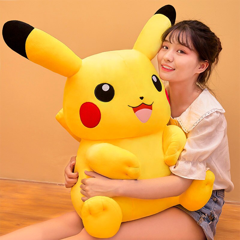 Zeer Grote Pikachus Pluchen Speelgoed Big Size Volledige Kussen Pokemoned Gevulde Pop Sussen Baby Kerstcadeau Voor Kinderen