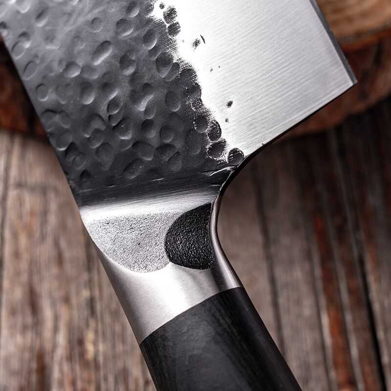 Traditional Handmade Forged Kitchen Knife Hammer Stainless Steel Chef's Chopper Cooking Knives Nakiri Meat Slicer Butcher Knife