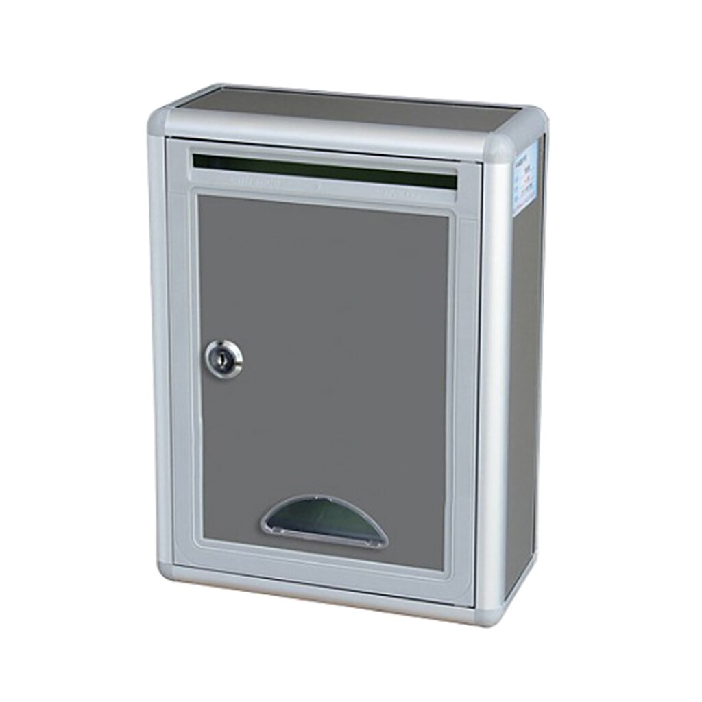 Mailbox Outdoor Security Locking Mailbox Letter Box Suggestion Box Newspaper Mail Letter Post Home Balcony Garden Decoration: Default Title