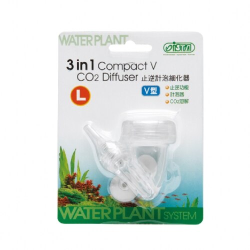 Aquarium 3 in 1 V Vorm Bubble Counter Terugslagklep CO2 System Diffuser Water Plant Aquarium Aquarium Valve Acquario accessoires