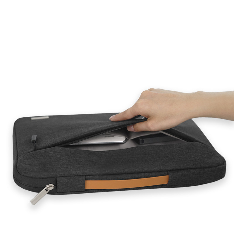 Pc-veske med flere lommer til macbook air 15.3, pc-veske til macbook pro 13 14 16, støtsikker pc-veske til dell/xiaomi