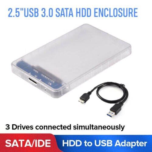 Transparante SSD HDD Case USB 3.0 naar SATA 3.0 Adapter Externe 2.5 Inch Harde Schijf Doos HD Behuizing