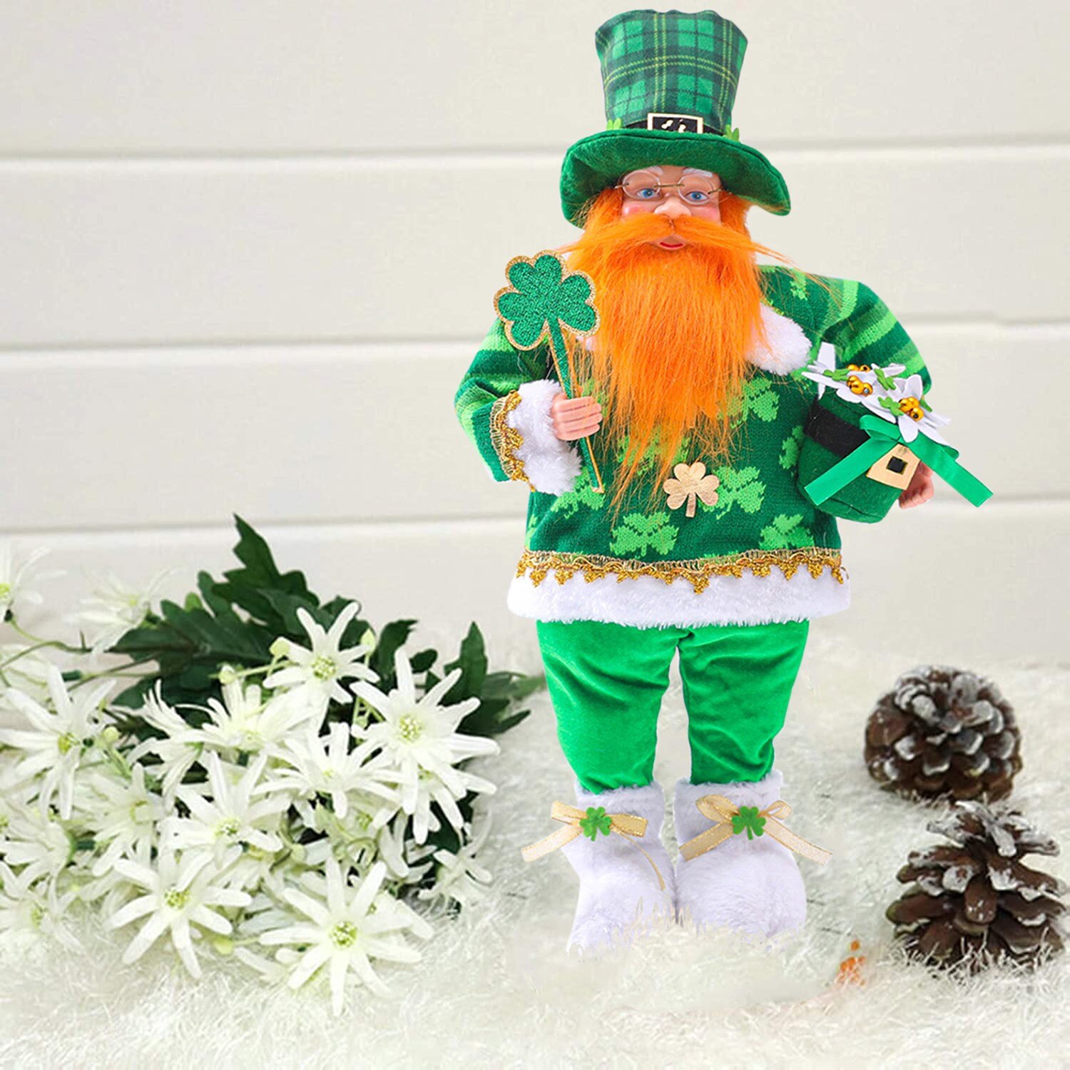 1Pc St. Patrick 'S Day Groene Hoed Pop Ouderen Ierse Festival Ornamenten Cadeau Realistische Pop Juguetes Para Ninos brinquedos
