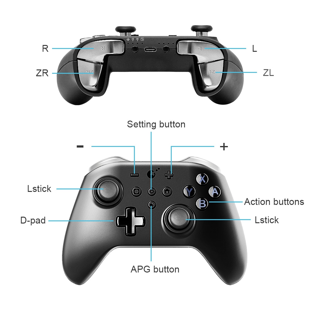 Gulikit KingKong Pro NS09 Bluetooth Gamepad Game Controller for Switch PC Android with Burst Function