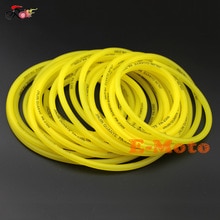 Tuyau tuyau de gaz et d&#39;huile jaune | Moto 10M tuyau de carburant d&#39;essence, ligne tuyau de gaz et d&#39;huile 5mm I/D 8mm O/D jaune