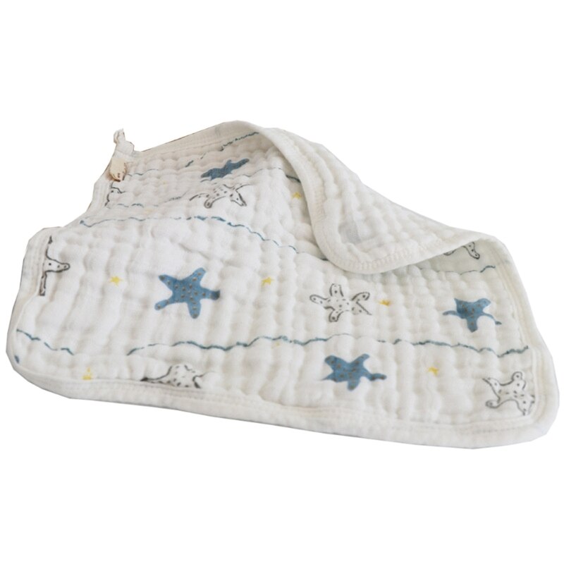 Baby Towel Cotton Square Muslin Baby Towels 6 Layers Water Washing Handkerchief Newborn Baby Nursing Towel 30*30cm: 2