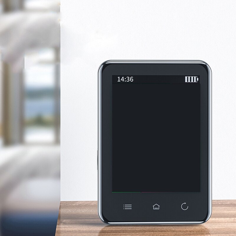 RUIZU D66 Bluetooth 5.0 MP3 Player Press Screen Music Player Portable FM Recorder E-Book Clock