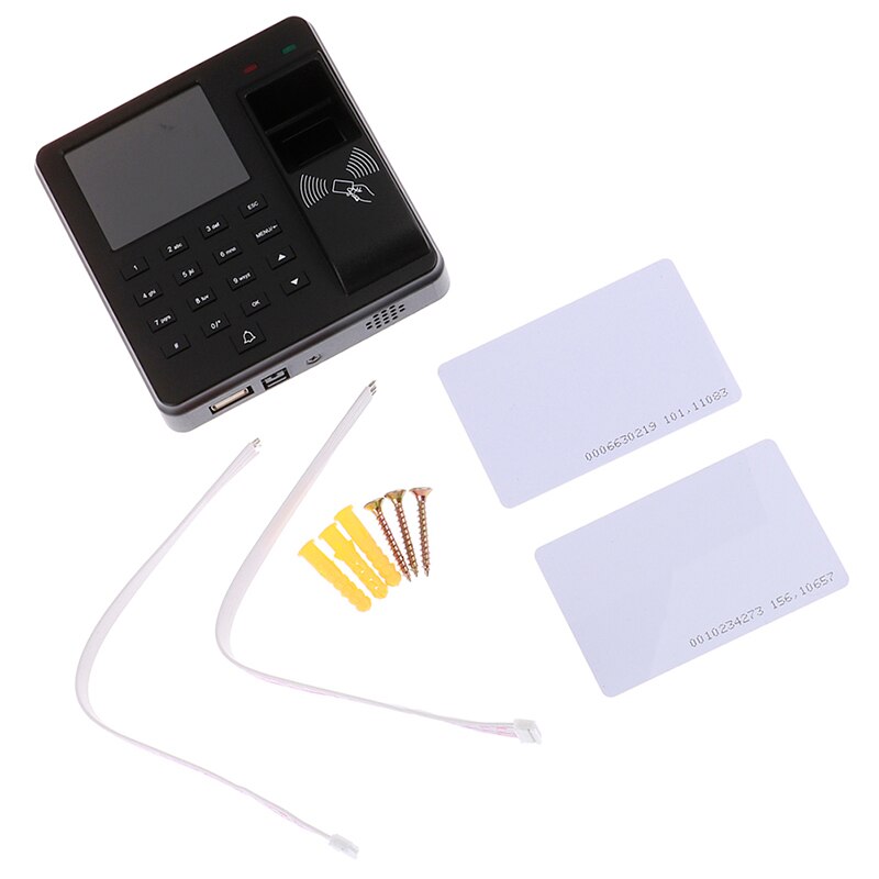 1pc Black Fingerprint Access Control Intercom Machine Digital Electric RFID Code System For Door Lock