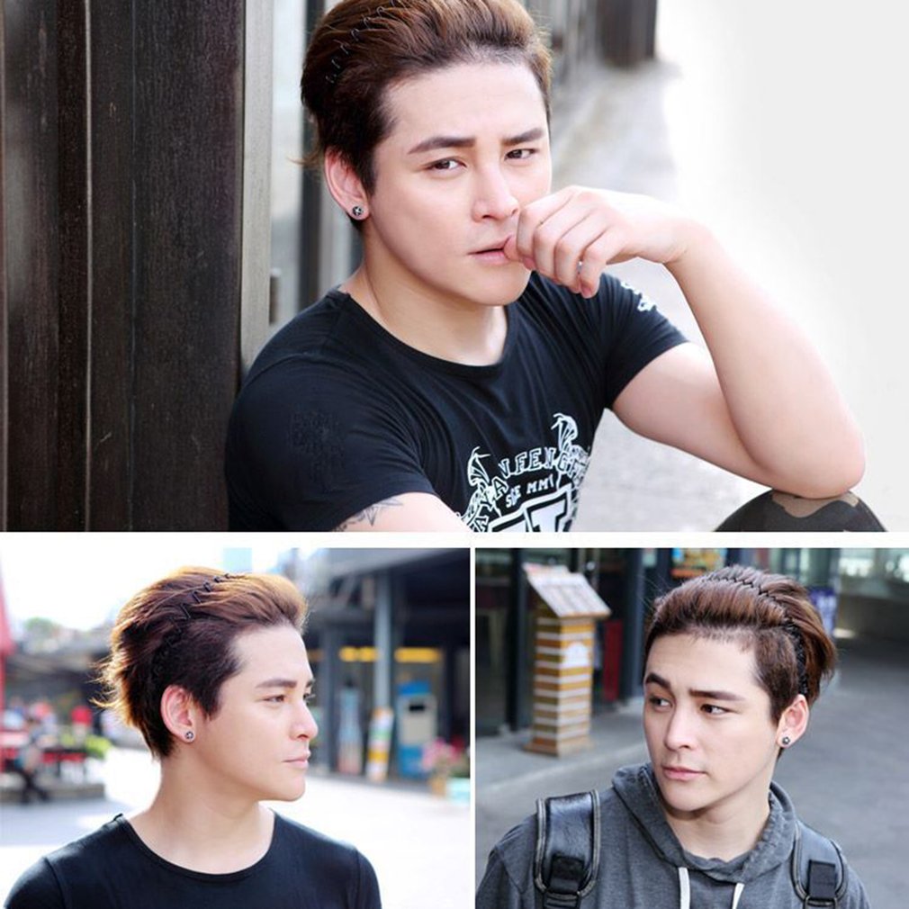 Metalen Haarbanden Voor Mannen En Vrouwen Hoofdbanden Non Slip Unisex Golvend Lente Sport Hoofdband Haarband Hoop Clips