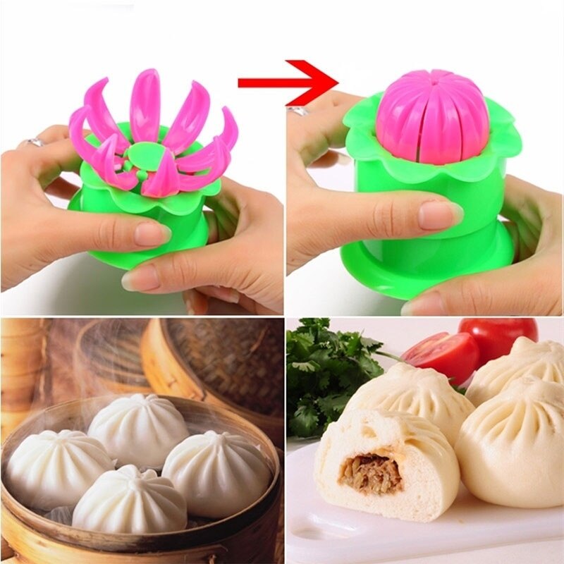 Kitchen DIY Bun Mold Steamed Stuffed Pastry Pie Machine Mould Tool Buns Kitchen Cooking Tools Maker Dim Sum Shaper