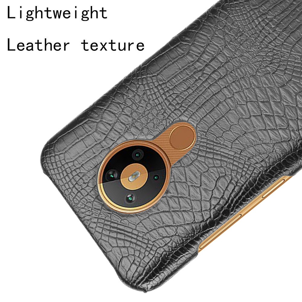 Pokrowiec na Nokia 5.3 Crocodiel tekstura PU skórzany pokrowiec z twardego plastiku pokrowiec na Nokia 5.3 TA-1234 TA-1223 TA-1227 TA-1229