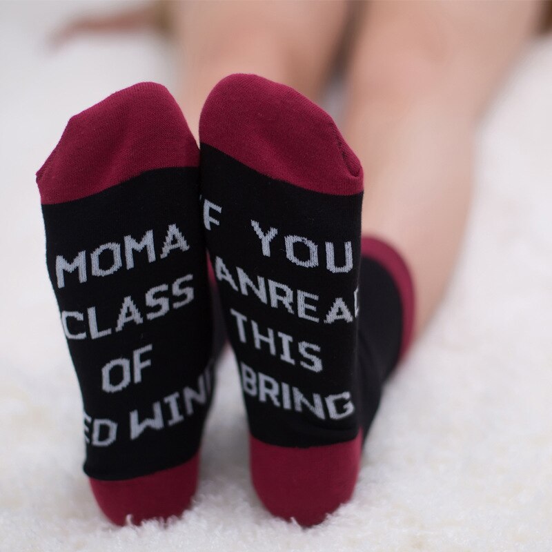 Custom wine socks If You can read this Bring Me a Glass of Wine Socks autumn spring fall Dobby Halloween Sock