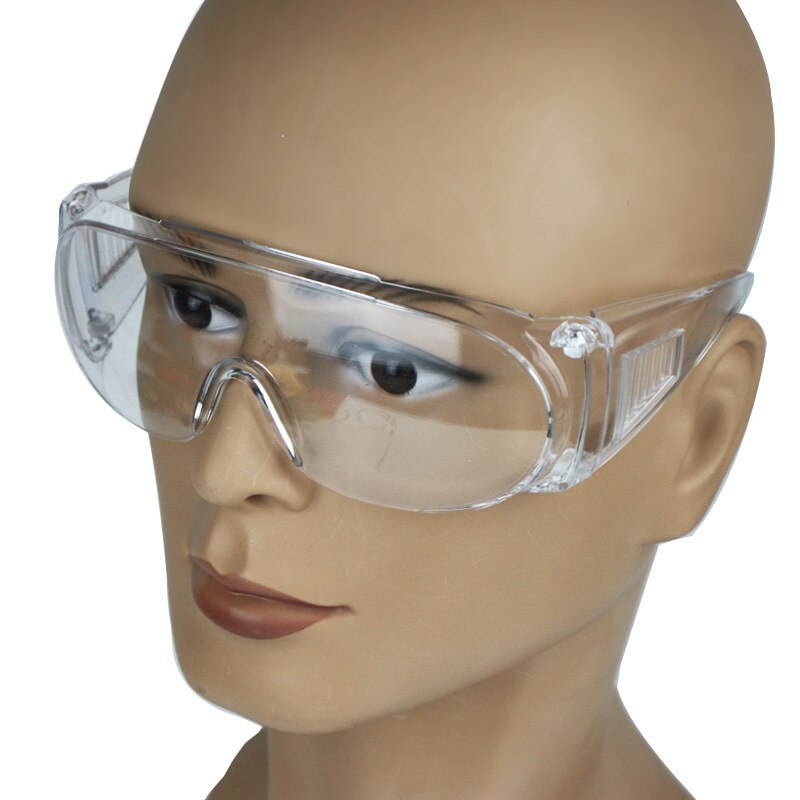 Gennemsigtige arbejdssikkerhedsbriller farve anti-støv stødsikker til laboratorie gør-det-selv arbejde ridning cs spil øjenbeskytter arbejdssikkerhedsbriller