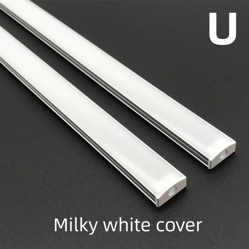 DHL 10-20 unids/lote 1M U/V forma esquina perfil de aluminio soporte de canal para tira de luz LED barra debajo del gabinete lámpara cocina armario: Blanco / Azul oscuro