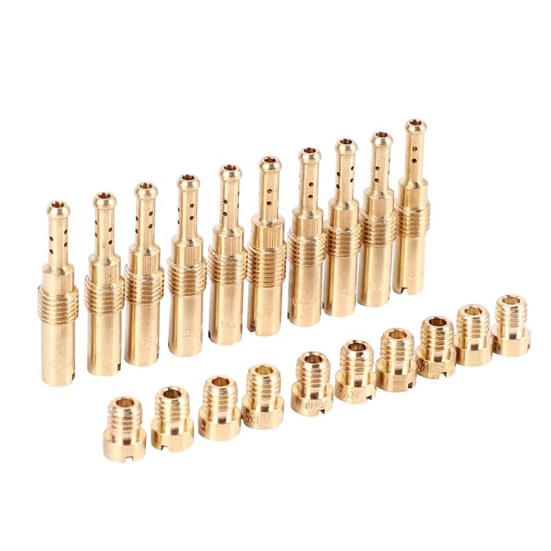 20Pcs Carburetor Main Jet Kit Set Slow/Pilot Jet for PWK Keihin OKO CVK