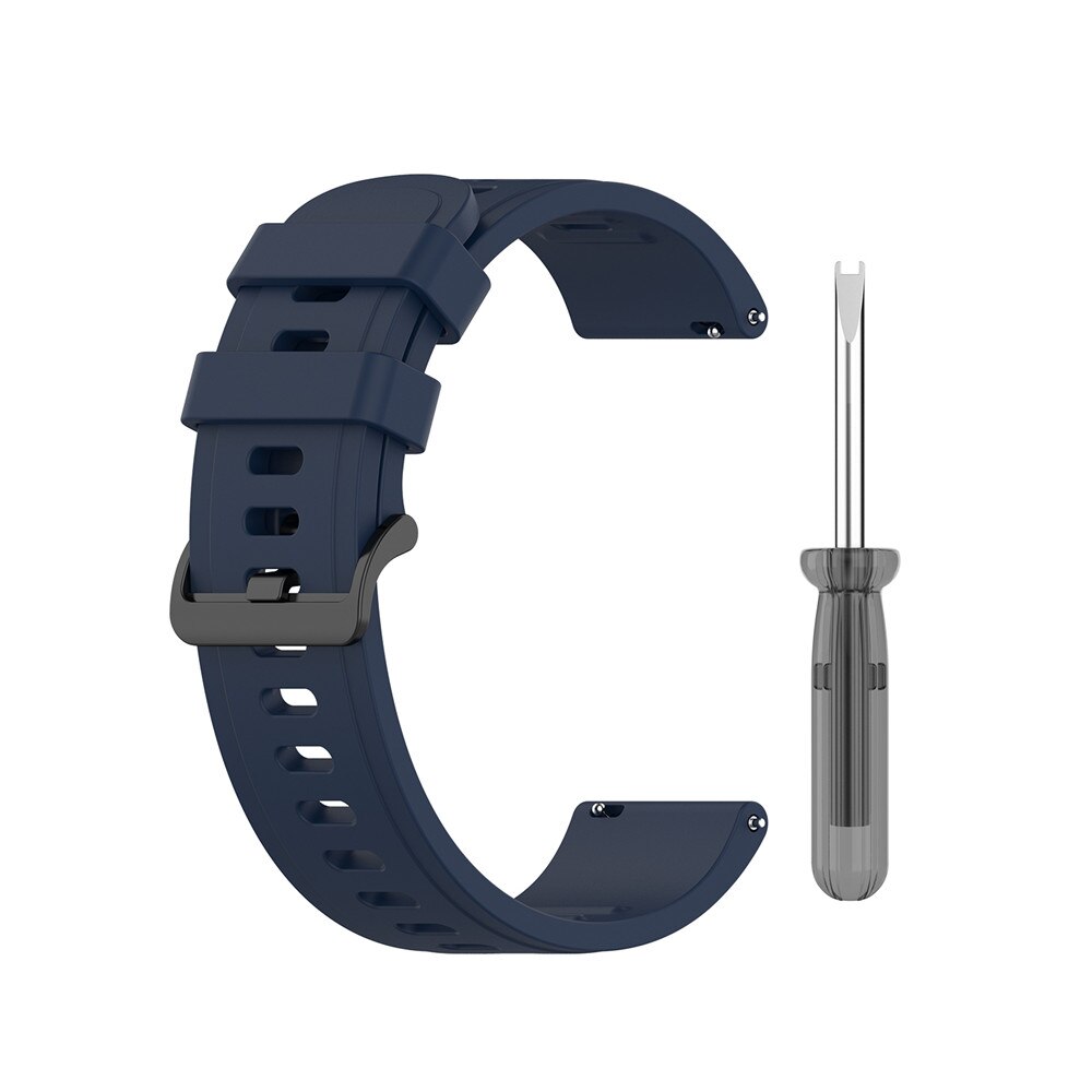 Pehmeä silikoninen kellon ranneke xiaomi huami amazfit neo smart kellon vaihtorannekkeella työkaluvyötarvikkeilla urheiluranneke: Yönsininen