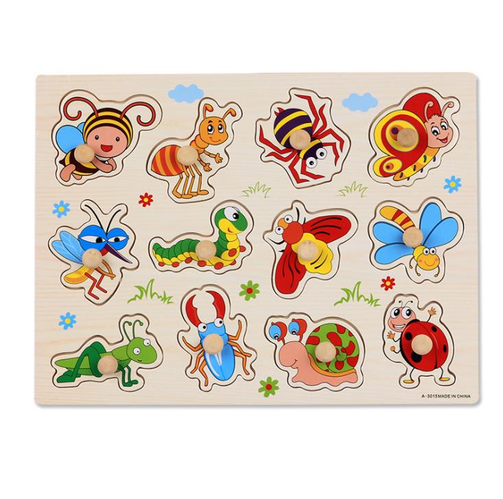 En bois pour enfants en bois intelligence puzzle j Grandado En bois pour enfants en bois intelligence puzzle j Grandado