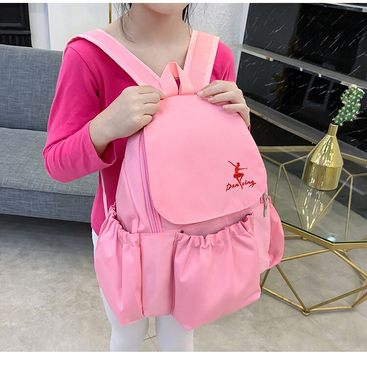 Kind tanzen Ballettröckchen Tasche für Mädchen Ballett tanzen Tasche für Mädchen Ballett Tanzen Klasse Taschen freundlicher Ballerina Schule Rucksack Kind Schulranzen