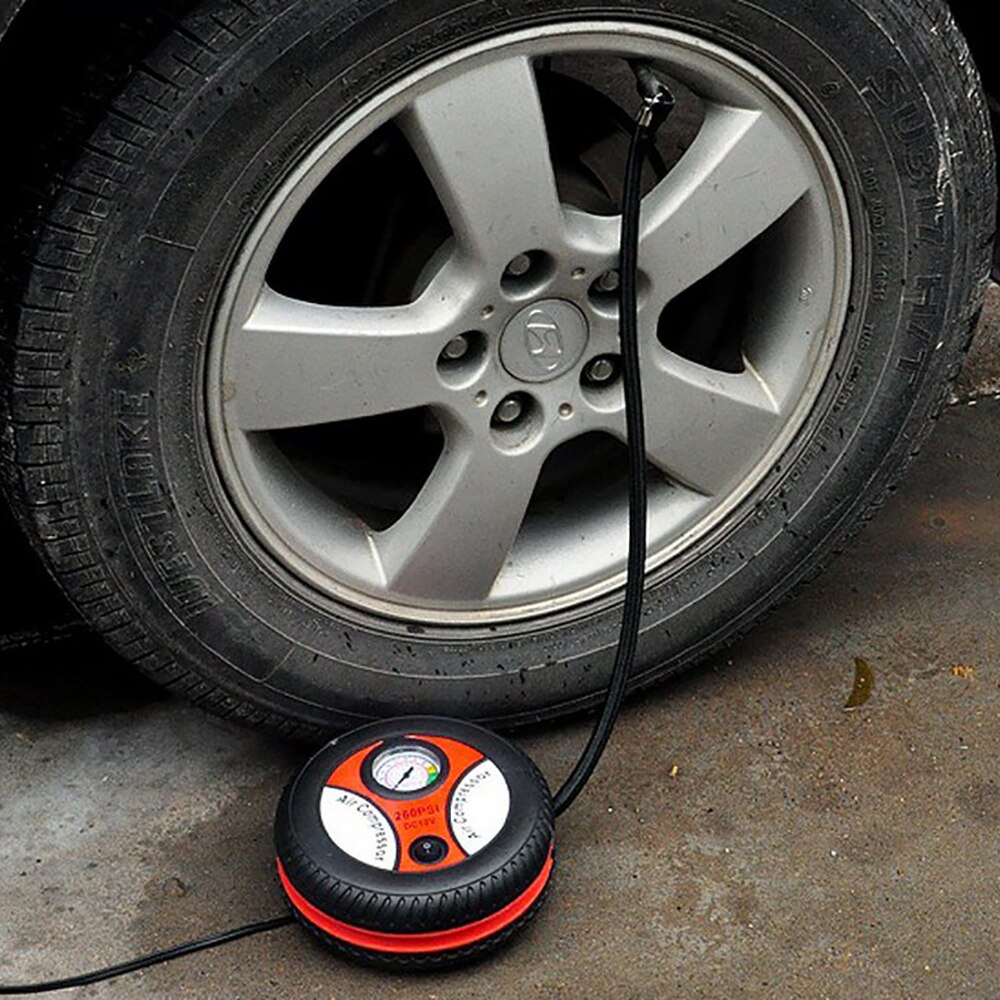 Bilförsäkring däck luftpump 12v mini luftpump bil luftpump bil elektrisk luftpump