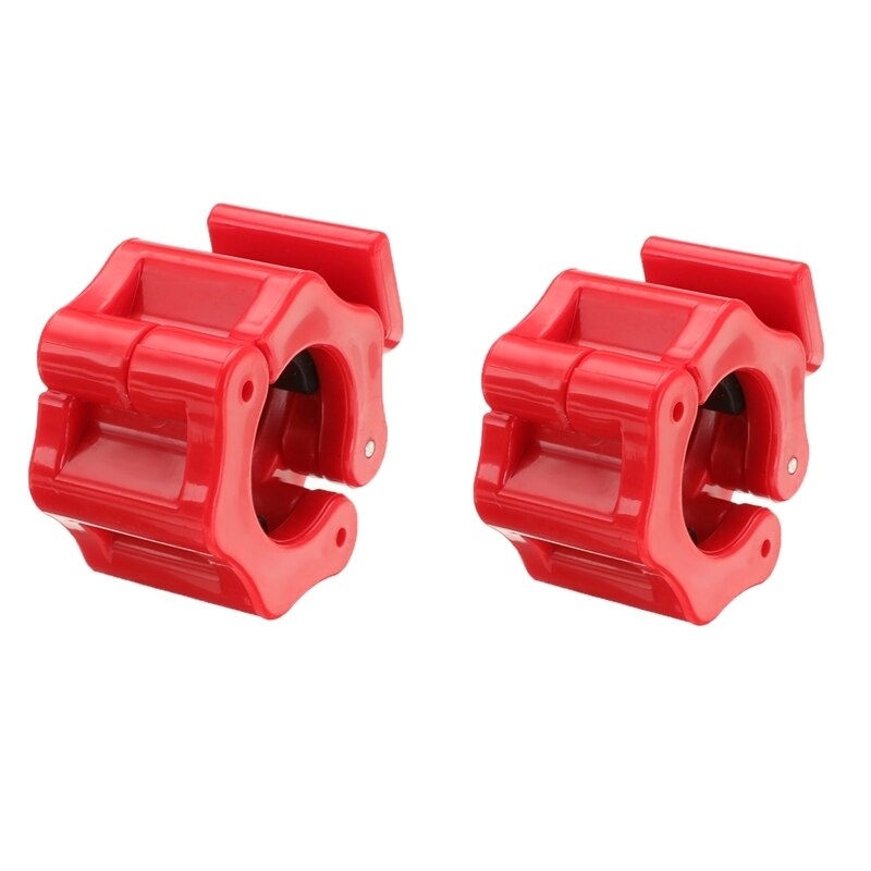 28Mm 30Mm Spinlock Kragen Barbell Kraag Slot Halter Quick Clips Klem Gewichtheffen Bar Gym Dumbbells Fitness Body building: 2 pcs 30mm red