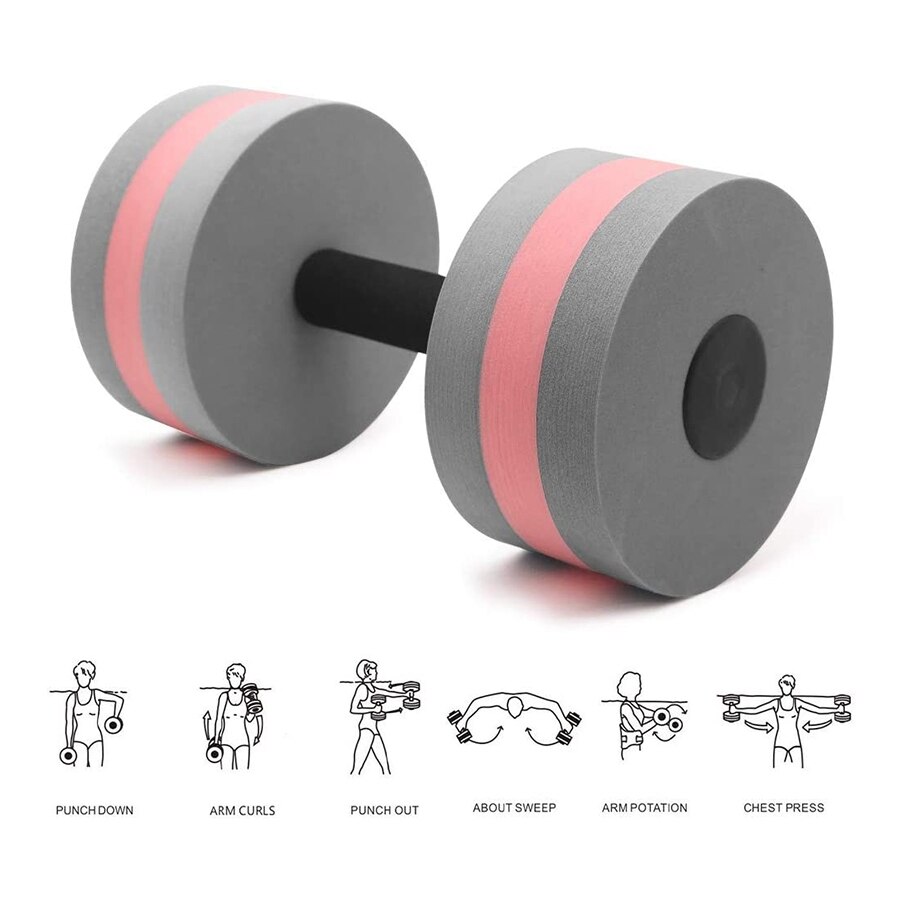 2 Pcs Aërobe Oefening Foam Halter Zwembad Weerstand, Water Fitness Barbell Stuur Oefening Apparatuur Om Gewicht Te Verliezen