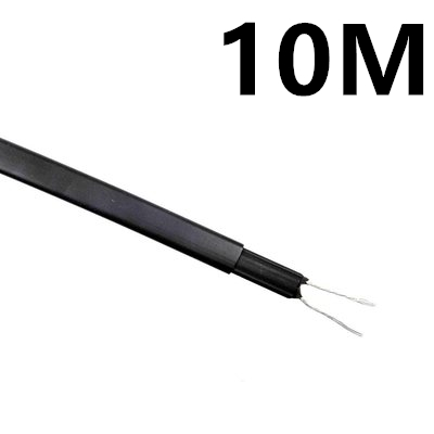 Câble chauffant/fil chauffant avec Protection contre le gel, 8mm de largeur, 20 W/m peuvent être utilisés à l&#39;intérieur de tuyaux auto-régulants pour le dégivrage, la fonte de la neige, etc.: 10M