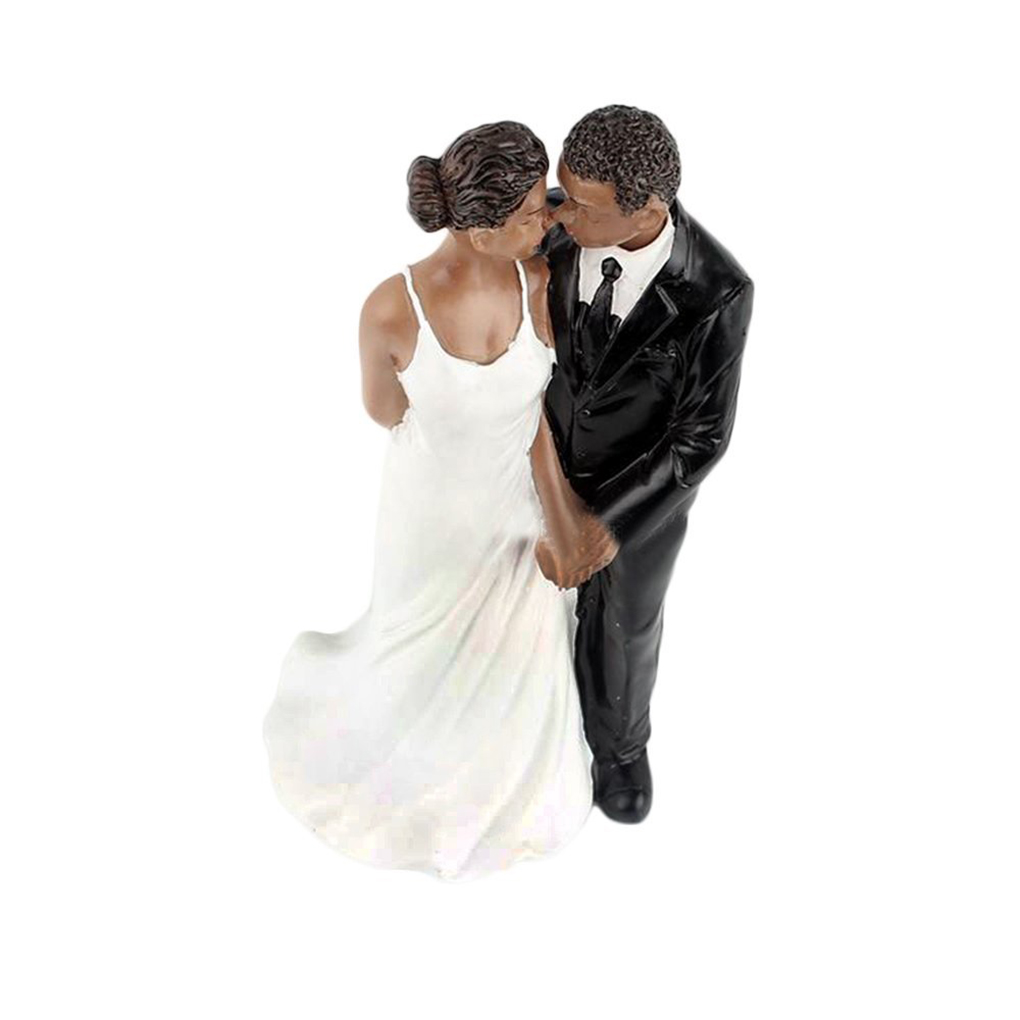Cake Toppers Dolls Bride and Groom Figurines Funny Wedding Cake Toppers Stand Topper Decoration Supplies Marry Figurine: NO4