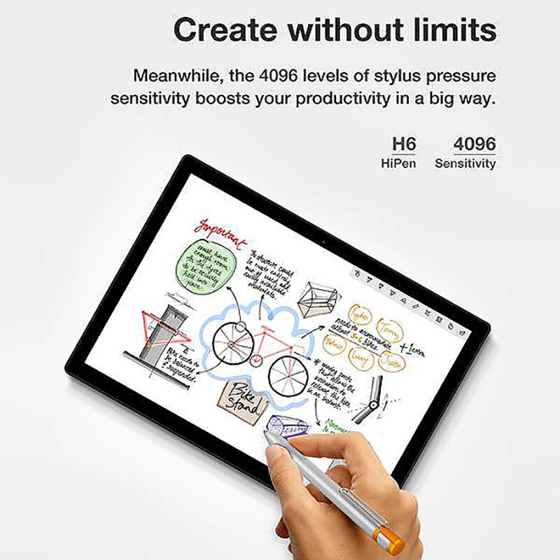 H6 4096 druk stylus pen / drukpen voor chuwi  hi10x tablet pc