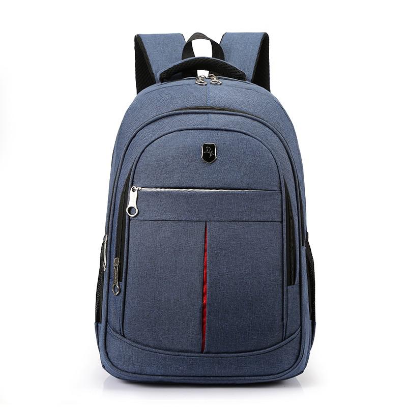 Oxford stoffen waterdichte rugzak herenrugzak effen kleur casual schooltas grote capaciteit sac a dos homme: Blauw