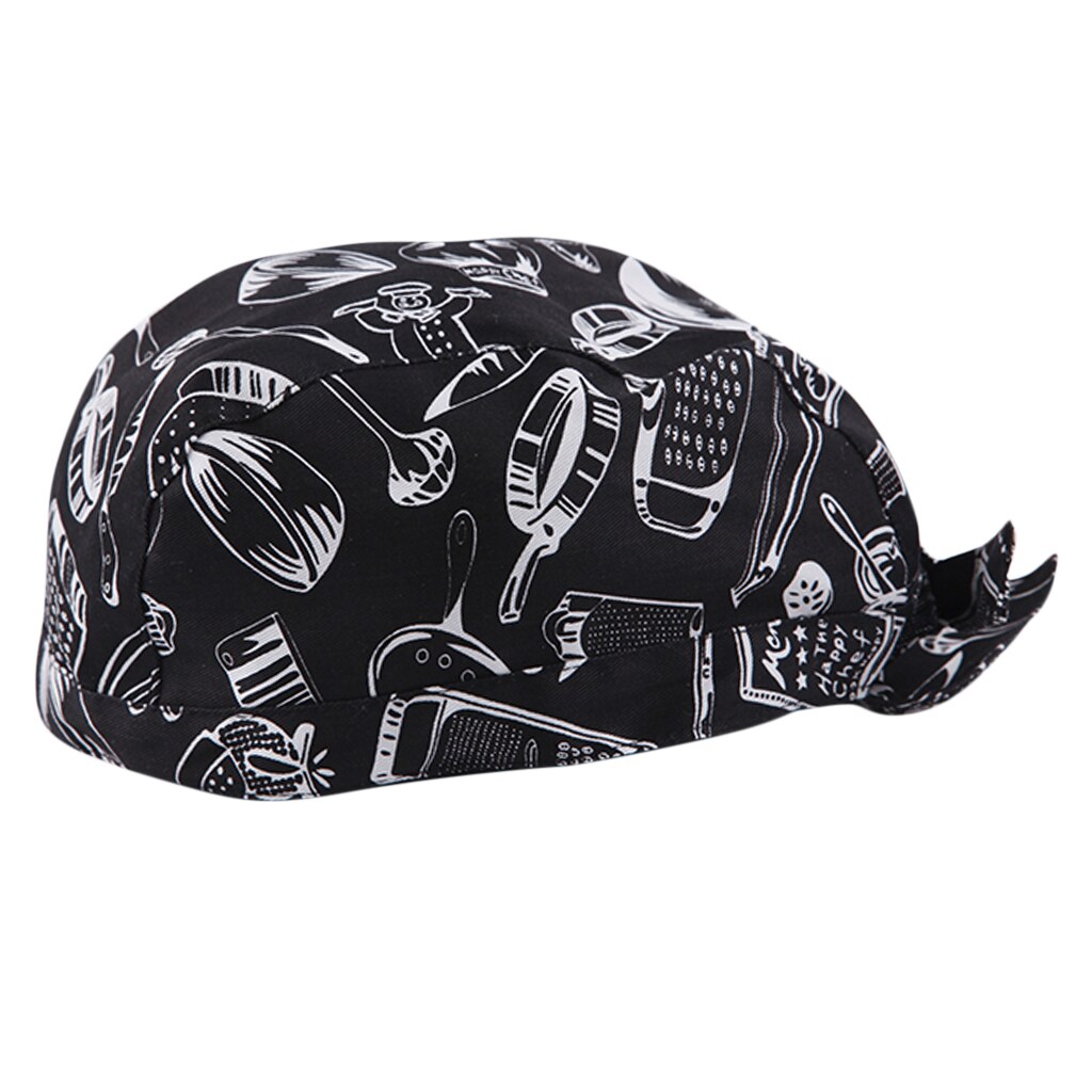 Classic Chefs Skull Cap Chef Hat Catering Do Tie Chef Cap