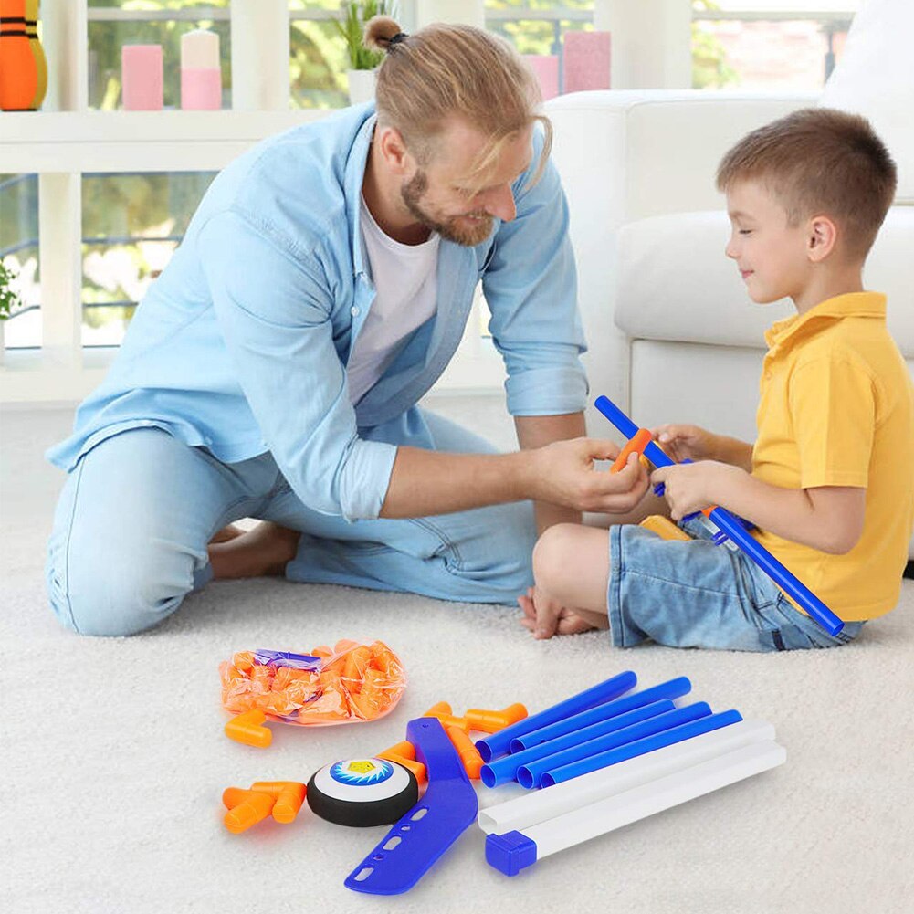 Mini Hover Hockey Set - Interactive Sports Game - Kids Training Toy - Indoor Outdoor Play