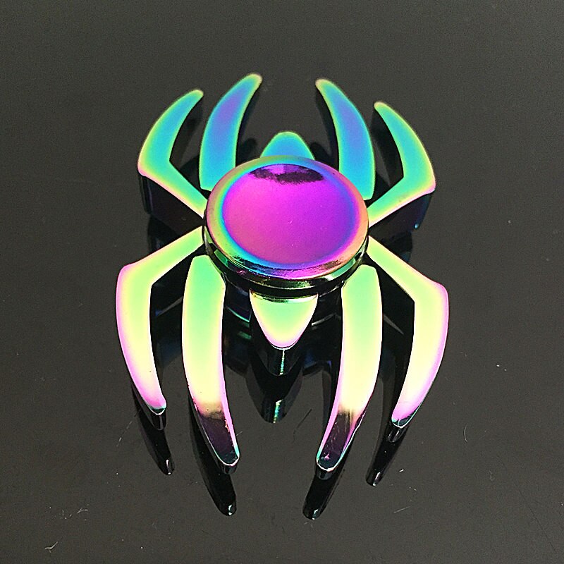 Spider Fidget Spinner Metal Rainbow Dragon Hand Vinger Spinners Autisme ADHD Focus Angst Relief Stress SZJD