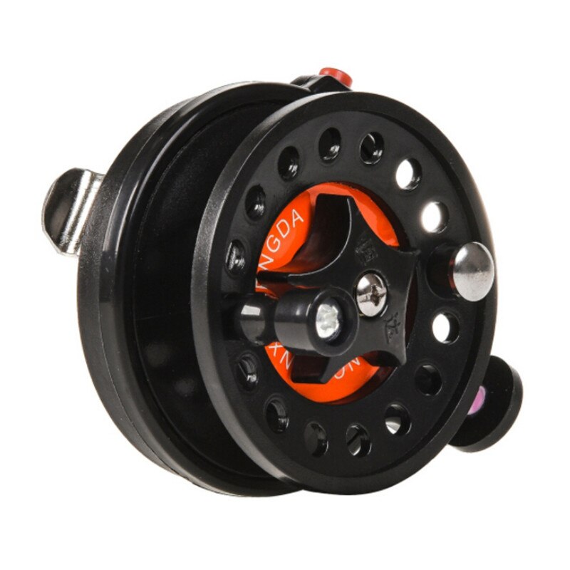 Winter Ijsvissen Rollen Kogellagers Rollen Mini Vissen Reel Karpervissen Outdoor Vis Brake Handvat Front Reel Tool: Orange