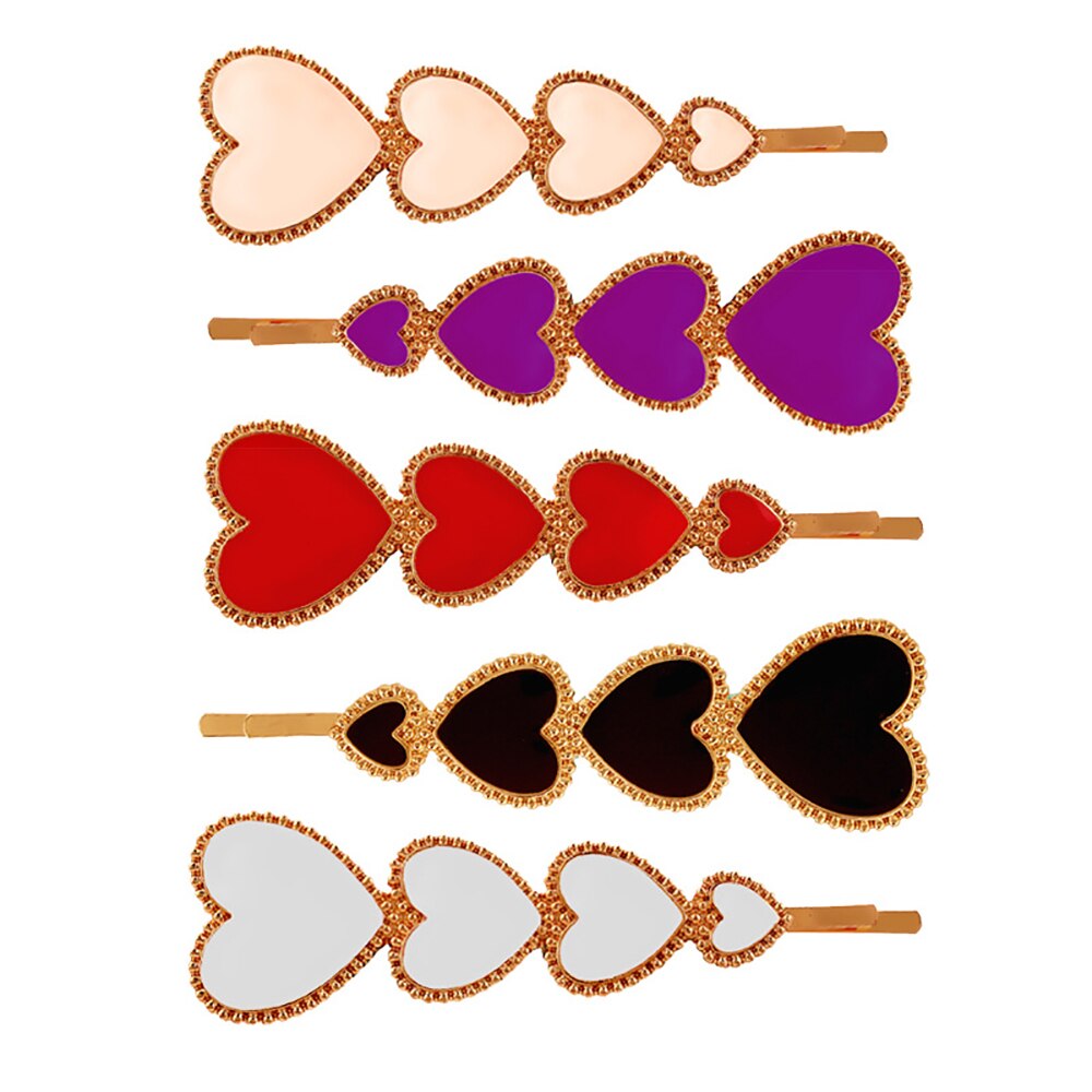 Prachtige mooie haarspeldjes versierd met hartjes, haarspeldjes voor meisjes en vrouwen, haarstyling, decoratieve spelden, accessoires