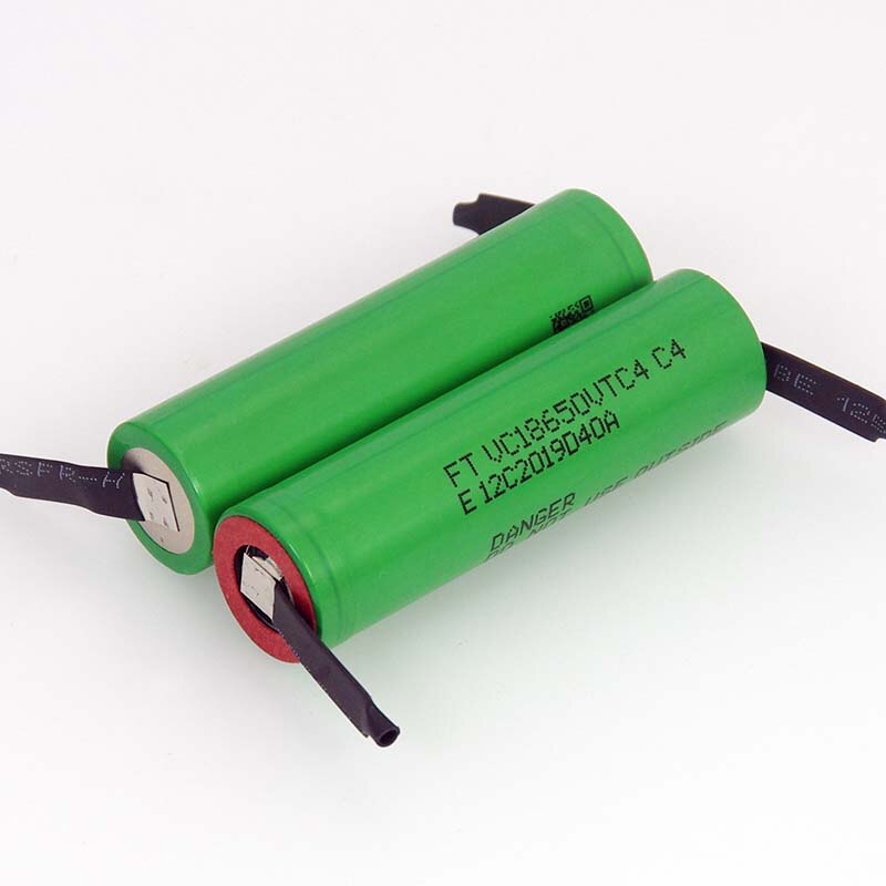VariCore 3.6V 18650 VC18650VTC4 2100mAh VTC4 20A 30A Discharge Rechargeable battery Welding Nickel Sheet