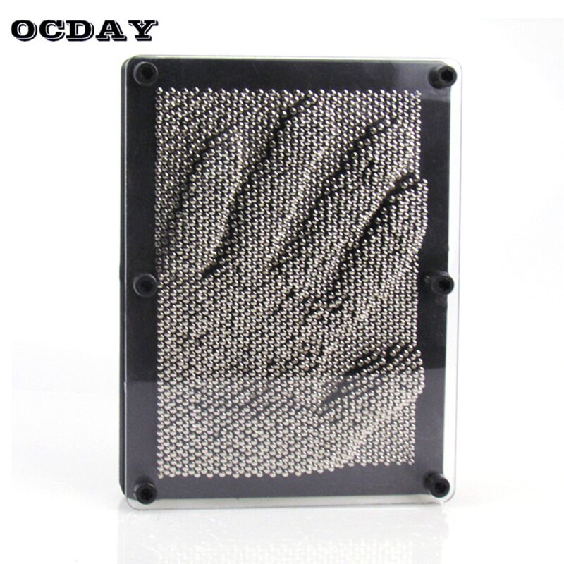 Ocday 3D Clone Metalen Pin Art Hand Vorm Model Board Sculpturen Kinderen Speelgoed Pinscreen Naald Schilderij Art Carving Pinart