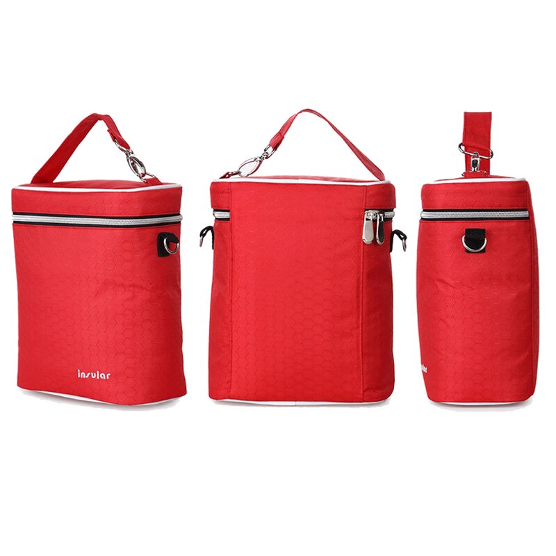 Bolsa térmica multiusos para biberones, bolsa de almacenamiento térmico para leche, bolsas de almacenamiento para mamá, mensajeros, calentador de alimentos para cochecitos DBO