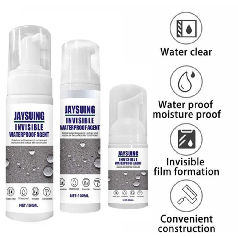 Jaysuing Kit Spuiten Super Sterke Bonding Jaysuing Onzichtbare Waterdichte Anti-Lekkende Kit Spray,150Ml &amp; 100Ml