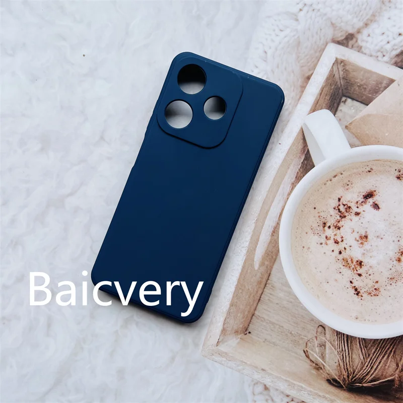 Custodia per telefono per smartphone infinix 30i/ 30 play/hot 30 , cover posteriore semplice e colorata in tpu: Altro / Blu