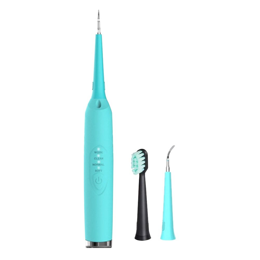 Portable Electric Ultrasonic Sonic Dental Scaler Tooth Calculus Remover Cleaner Tool Teeth Whitening Oral Hygiene Equipment: Blue