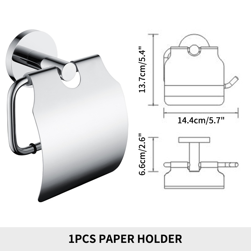 Badkameraccessoires Handdoekenrek Plank Papierhouder Roestvrij staal Toiletborstelhouder Handdoekring Robe Hook Hanger Chroom: green