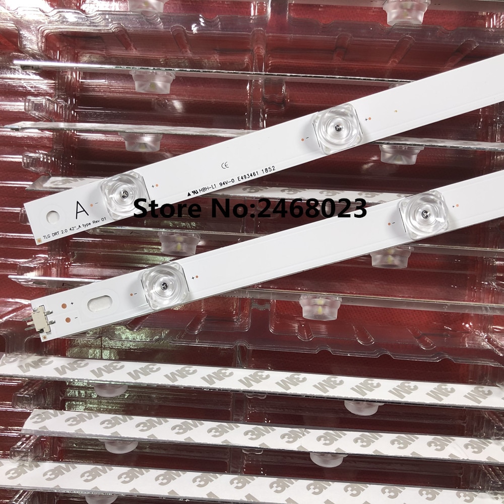 ledet bakgrunnsbelysning 8 lampe til  lg 42 tommers tv drt 3.0 42 "drt 2.0 42 " 6916l 1709b 1710b 1957e 1956e 6916l-1956a 6916l-1957a 42 lb 561v