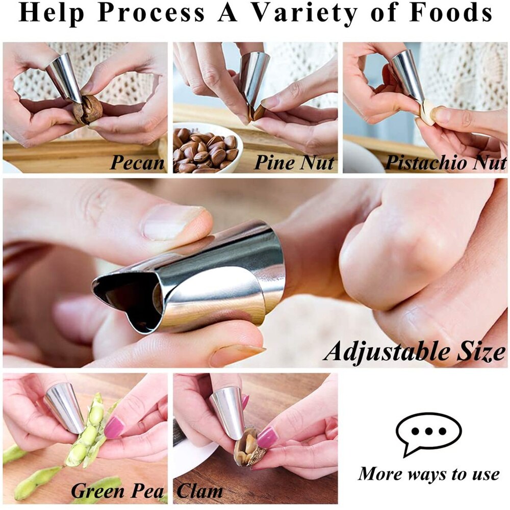 Finger Guard For Cutting Kitchen Tool Stainless Steel Finger Protector Adjustable Safe Slice Tool Cooking Gadgets